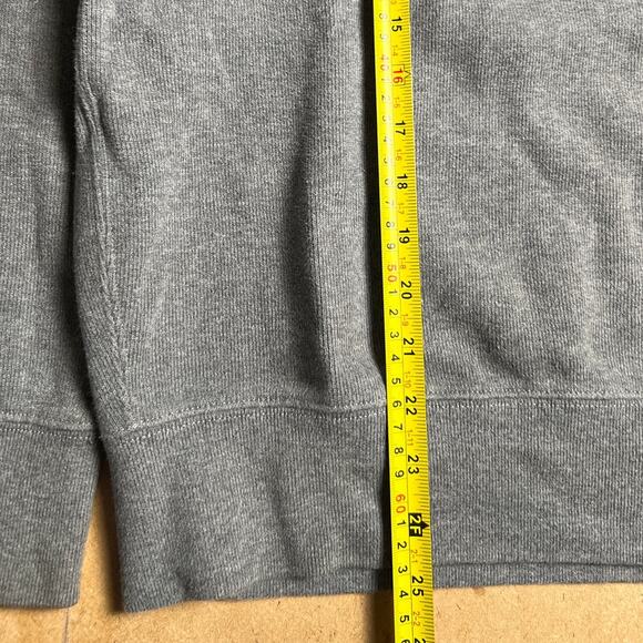 Vintage Polo Ralph Laure Size Large Pullover 100% Cotton Shawl Collar gray - Picture 3 of 6